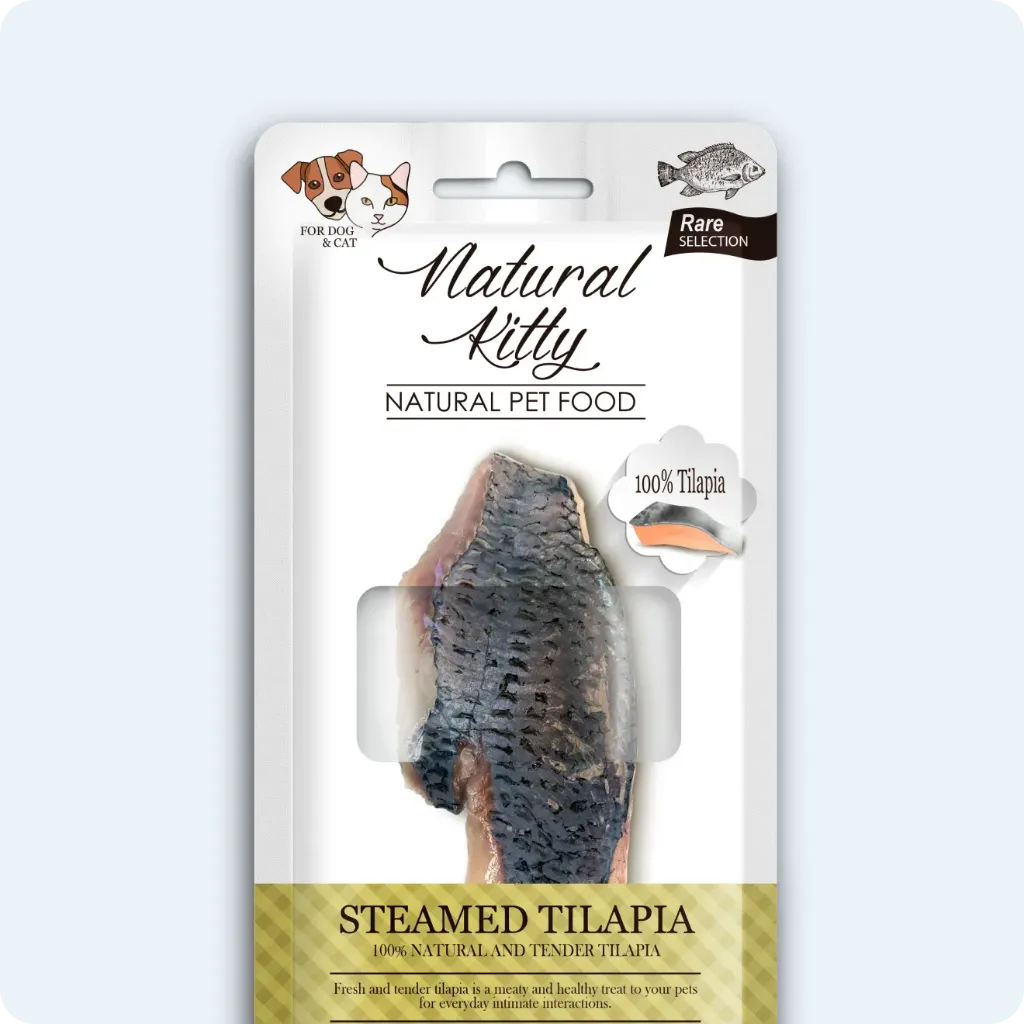 NATURAL KITTY ЛАСОЩІ ДЛЯ КОТІВ ТІЛАПІЯ НА ПАРУ 30 г
